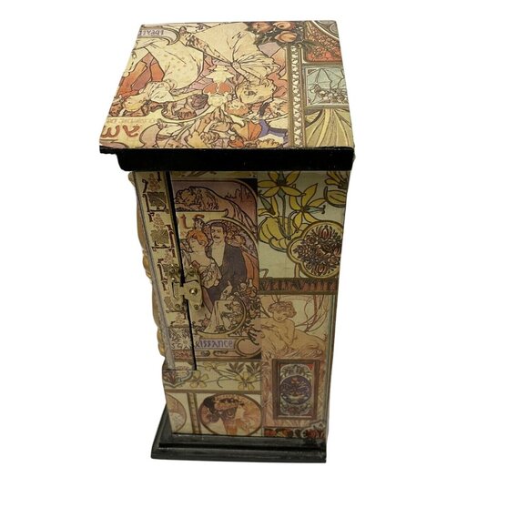 Vintage Monet & Chandon Quartz Desk Clock With Art Nouveau Design  Hidden Storag - Picture 5 of 6